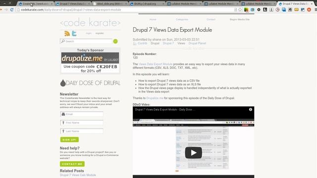 Drupal 7 ShURLy Module - Daily Dose of Drupal episode 121 смотреть онлайн