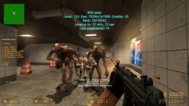 Counter Strike Source | Zombie Riot Unloze смотреть онлайн