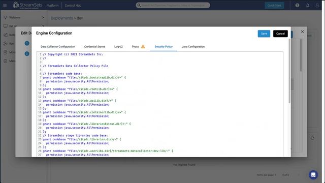 Security Policies for StreamSets Engines смотреть онлайн