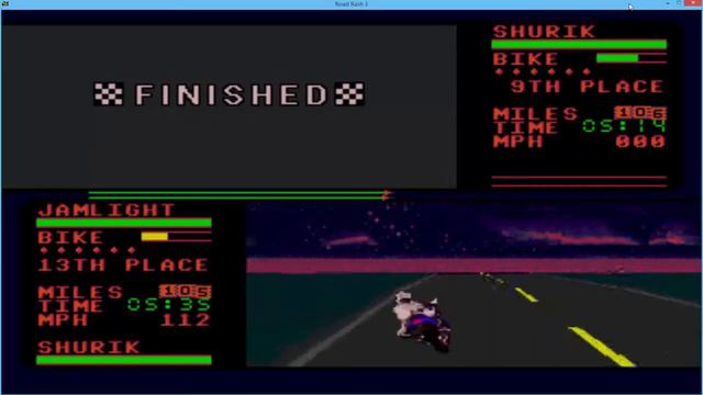 1 й Турнир по игре Road Rash 3 [SMD] Нитрохардкор! Бегущий человек. смотреть онлайн