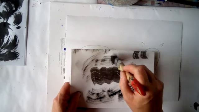 Как нарисовать овечку и льва тушью. смотреть онлайн