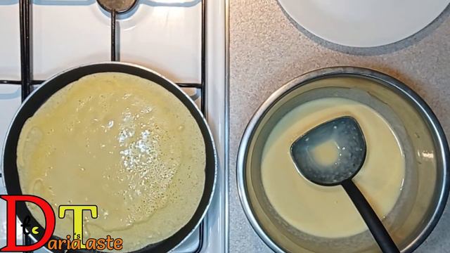 Delicate Ukrainian Russian blini (Slavic crepe) recipe - [All Subtitles Available] 💜💙💚💛 смотреть онлайн