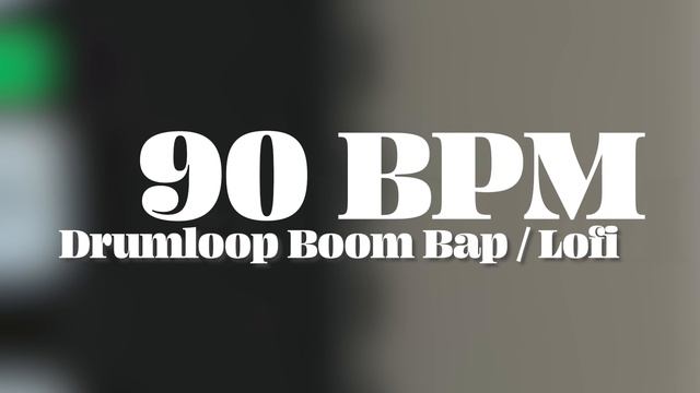 90 BPM drum loop for Boom Bap and Lofi Beats (Royalty free) смотреть онлайн