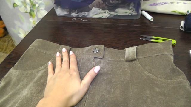 Шью юбку Дженна из микровельвета