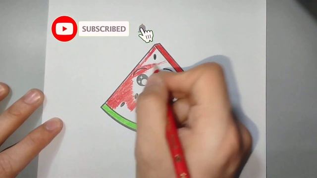 How To Coloring The Watermelon ?
