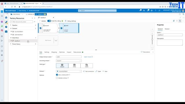 How to Load CSV File from Blob Storage To Azure SQL Database Table with FileName in Data Flow in AD смотреть онлайн