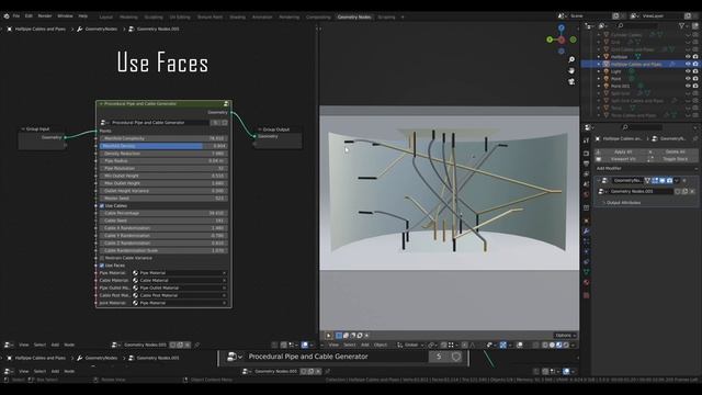 Blender 3.0 Procedural Pipe and Cable Generator using Geometry Nodes (New Version Available) смотреть онлайн