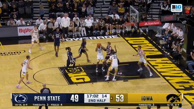 Penn State at Iowa | Highlights | Big Ten Men's Basketball | Feb. 27, 2024 смотреть онлайн