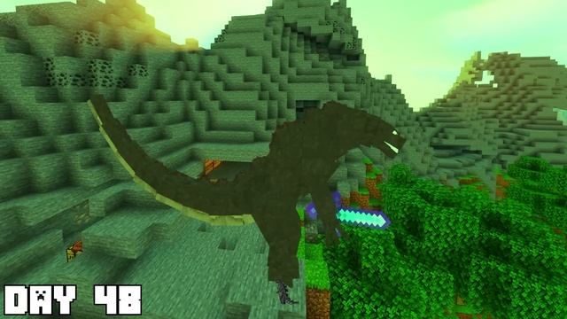I Survived 100 Days as GODZILLA in Minecraft смотреть онлайн
