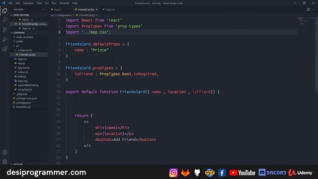 REACT JS 201 | Inline, Internal, External and Global CSS | Conditional Styling | Desi Programmer смотреть онлайн