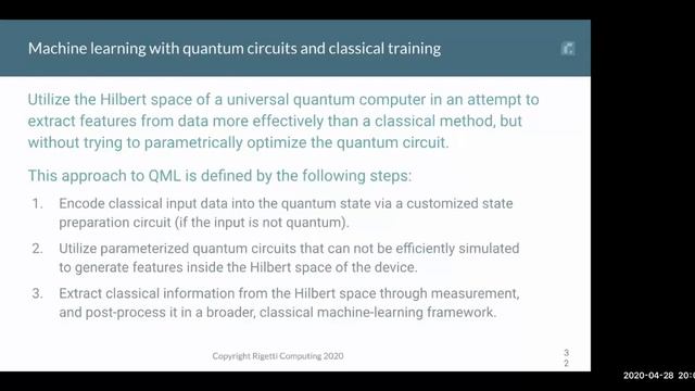 The Emerging Role of Quantum Computing in Machine Learning w/Max Henderson (Meetup-Lite 20200428) смотреть онлайн