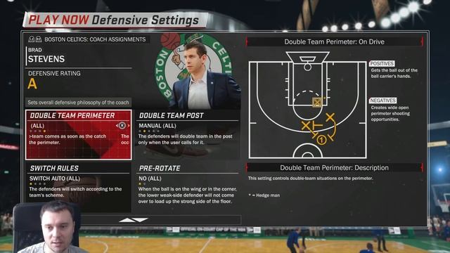 NBA 2K18 Туториал по настройкам защиты и нападения + как учится дриблингу смотреть онлайн