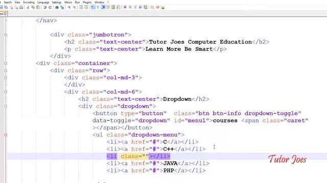 Dropdown in bootstrap in telugu смотреть онлайн