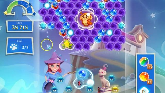 Bubble Witch 2 Saga Level 2440 with no booster смотреть онлайн
