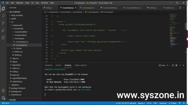 Lecture 27 ReactJS styled components with Dynamic content| react js смотреть онлайн