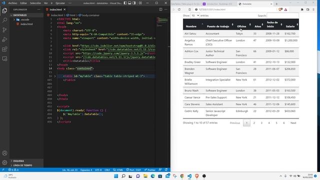 Como usar datatables de manera rápida смотреть онлайн