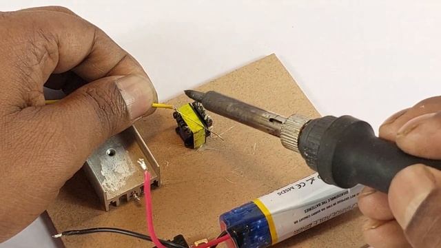 Mini Inverter 3.7v To 220v High Power 100W | Using Old Mobile Charger IRFZ44N MOSFET |