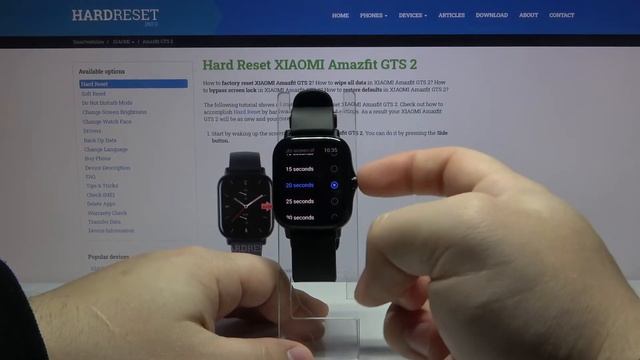 How to Change Screen Timeout in XIAOMI Amazfit GTS 2 – Display Settings смотреть онлайн