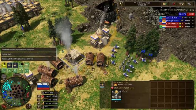 Age Of Empires III Treaty Russia vs Dutch смотреть онлайн