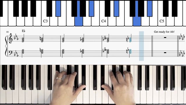 B, Db, Eb, Ab, Bb, Gb Major - Augmented - Major - Minor - Diminished - Major Triad Progressions смотреть онлайн