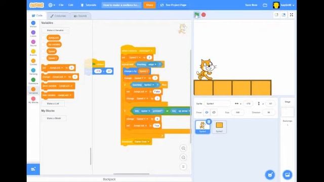 How to make a hole jumper game in scratch 3.0 смотреть онлайн