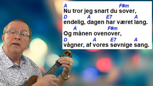 Månebarn. Alberte. Lær at spille ukulele. Tekst og akkorder. Becifring смотреть онлайн
