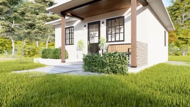 (6x7 Meters) Modern Tiny House Design | 2 Bedrooms House Tour