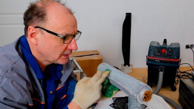 Вскрытие теплообменника котла Buderus GB162 100кВт. смотреть онлайн