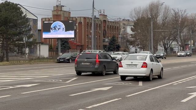Реклама на цифровых биллбордах г. Краснодар, ул. Мачуги - ул. Благоева Б смотреть онлайн