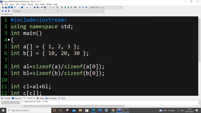 How to merge two arrays into 3rd array in c++ | Combine Arrays смотреть онлайн
