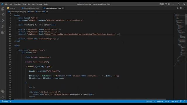 eShop | Design a responsive purchasing history page using HTML, CSS, JavaScript, Bootstrap | Task 3 смотреть онлайн