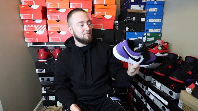 REVIEW AND ON FEET OF THE AIR JORDAN 1 LOW "COURT PURPLE" смотреть онлайн