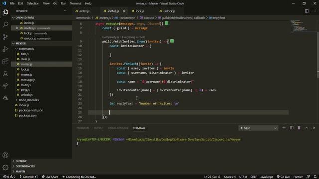 How to Make a Discord.JS Bot | Episode 13 - Invites Command! смотреть онлайн