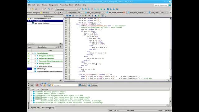 6. Программирование ПЛИС: цифровые часы на AHDL, VHDL, Verilog смотреть онлайн