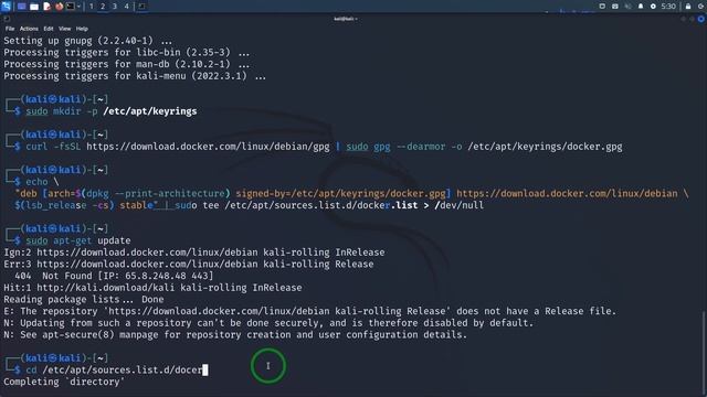 如何在Kali Linux中安裝Docker смотреть онлайн