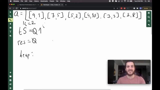 MAXIMUM PERFORMANCE OF A TEAM (Leetcode) - Code & Whiteboard смотреть онлайн