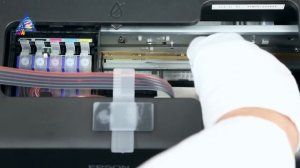 Промывка печатающей головки принтера шприцем