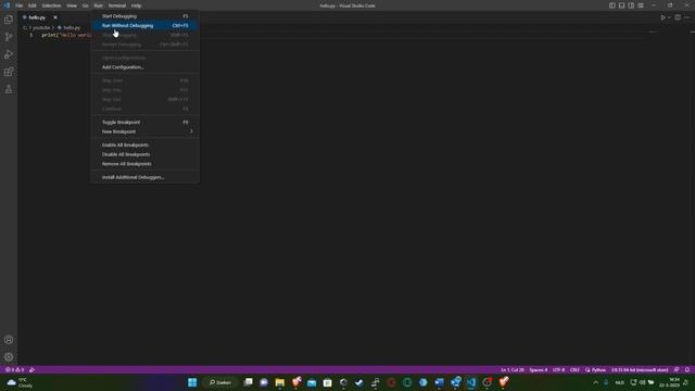 How to print Hello world! In Python смотреть онлайн