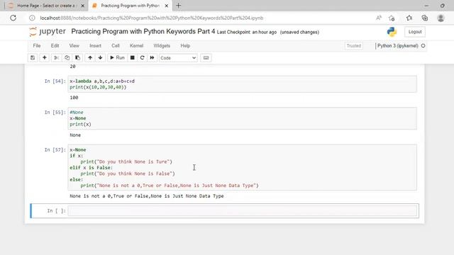6)Practicing Program With Python Keywords Part 4 смотреть онлайн