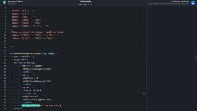 Palindrome one character removed (Python Interview) смотреть онлайн