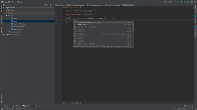 #22 Шаблон Strategy / Java Java OOD / Source Code ⚠️ Deprecated смотреть онлайн