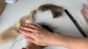 Затемнение корня в срезе. Плавная растяжка. Наращивание волос