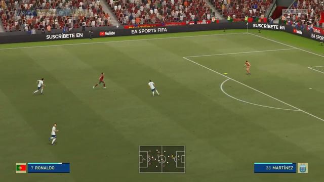 Caught this clip on fifa 21 (AI gmeplay) Messi vs Ronaldo смотреть онлайн