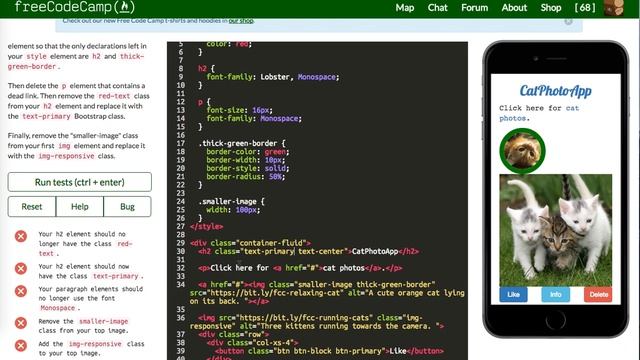 Free Code Camp: Bootstrap Walkthrough: Lessons (1-15) смотреть онлайн