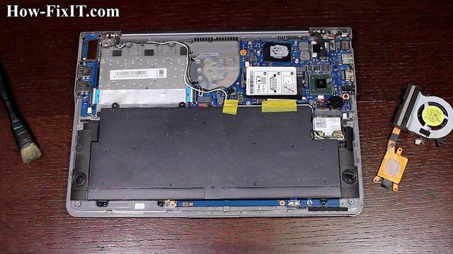 Samsung 530U3 (535U3 NP530U3 NP530U NP535U) disassembly and fan cleaning, разборка и чистка ноутбук смотреть онлайн
