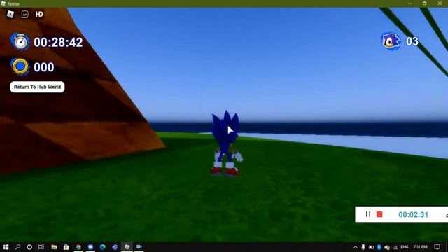 sonic generation on Roblox fan game green hill zone смотреть онлайн