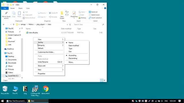 How to Create object-oriented mini use PHP and PHPMyAdmin part 1 смотреть онлайн