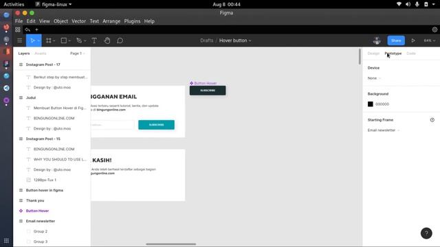 Cara membuat efek button hover di Figma смотреть онлайн