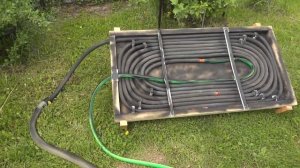 Солнечный нагреватель бассейна.Быстро и просто