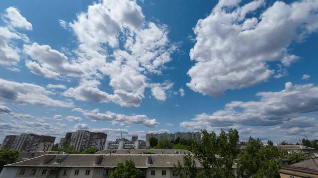 Киев. Небо. Облака. Таймлапс. смотреть онлайн